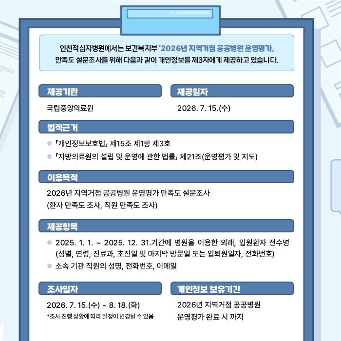 공공병원 운영평가