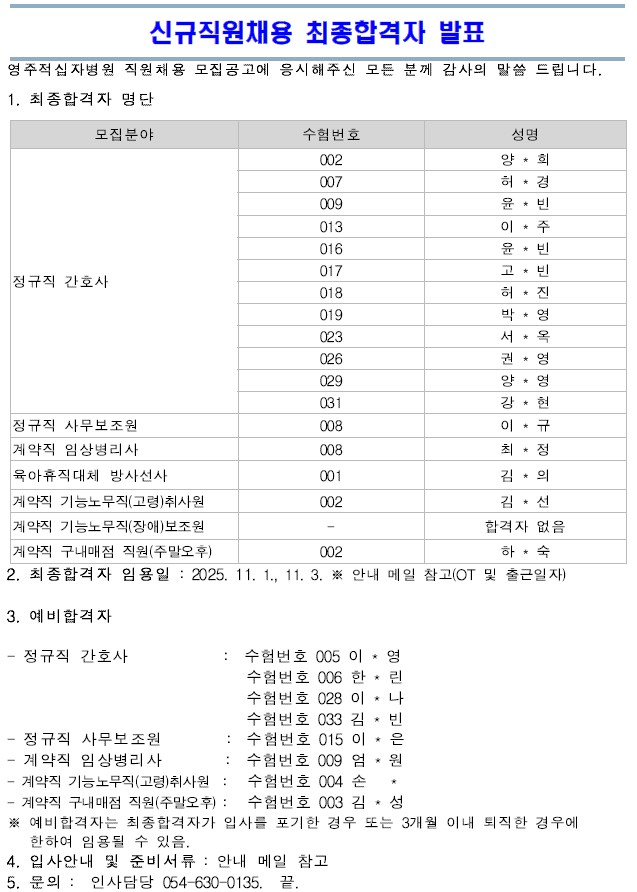 최종합격자발표